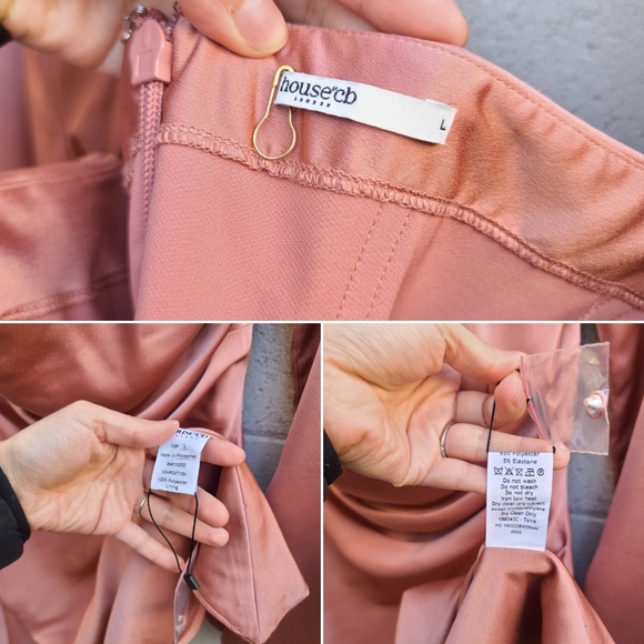 House of CB | Toira Satin Corset Minidress in Rose Size Large - Picture 3 of 16